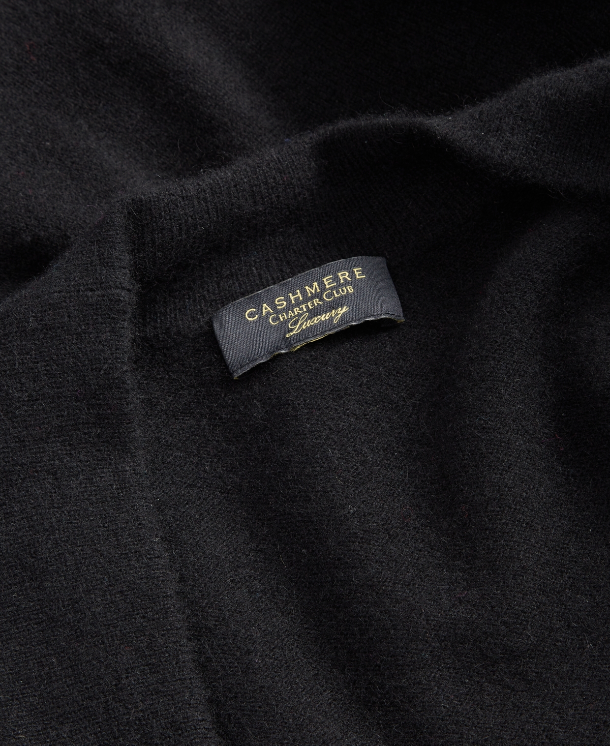 Charter Club Plus Size 100% Cashmere Duster Cardigan, Created For Macy's In Classic Black