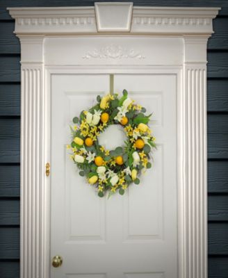 22 Lemons and Tulips Wreath