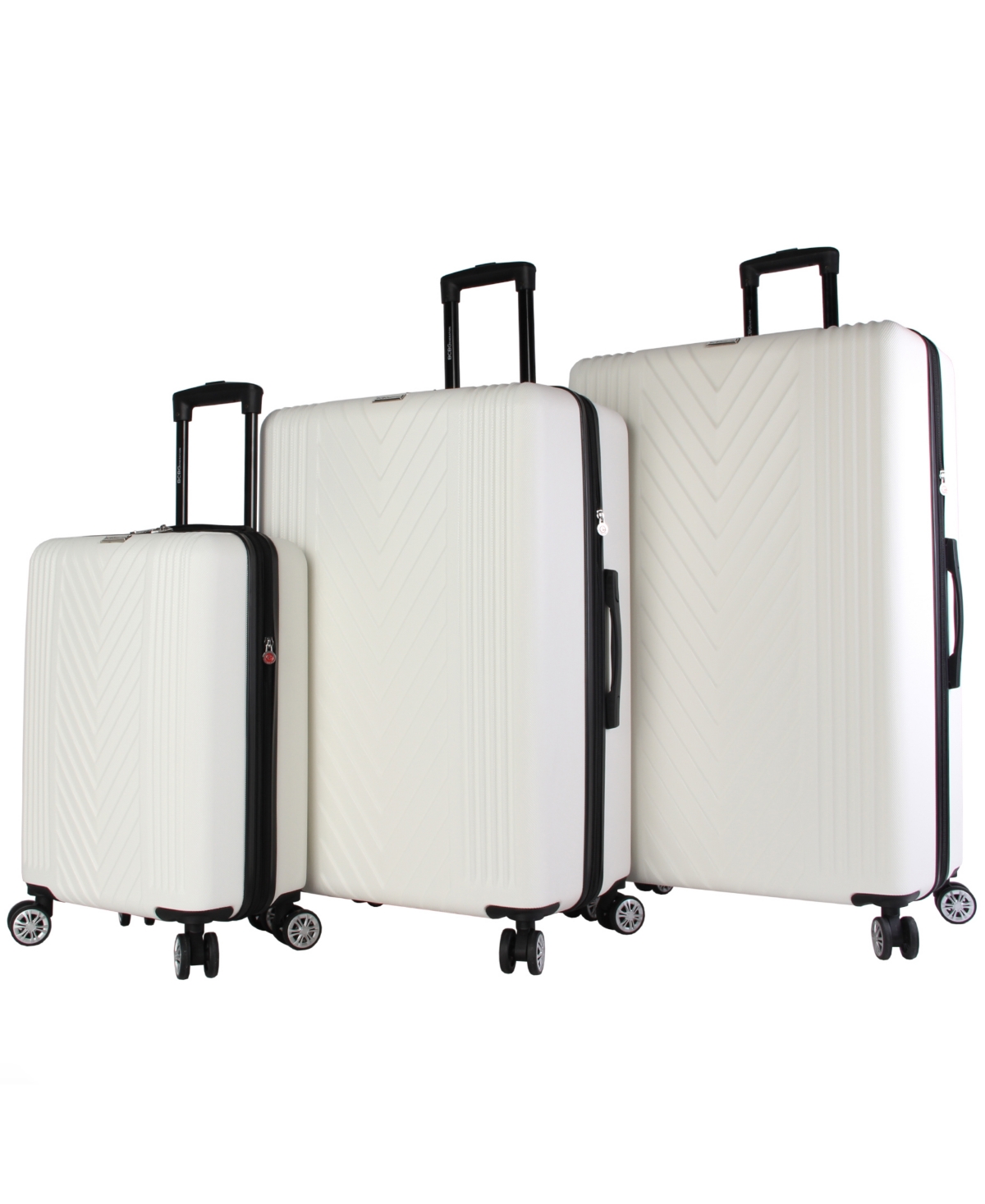 Vibes 3 Piece Luggage Set - White