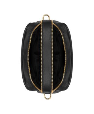 Leather Double-Zip Shoulder Bag