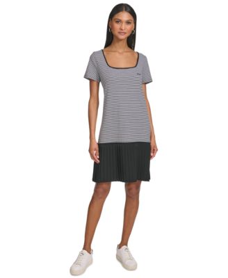 KARL LAGERFELD PARIS - Women's Striped-Top Dress