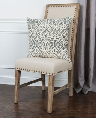 Damask Polyester Filled Decorative Pillow, 22" x 22"