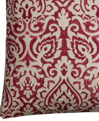 Damask Polyester Filled Decorative Pillow, 22" x 22"