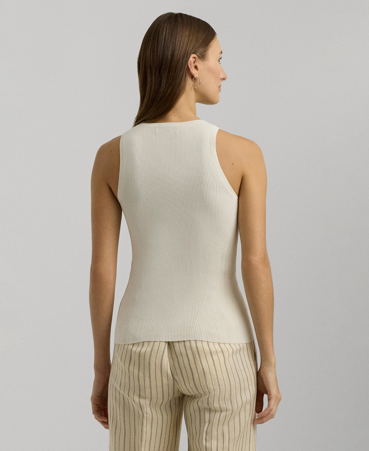 Lauren Ralph Lauren Women's Rib-Knit Sweater Tank Top