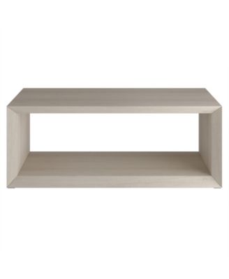 Osmond 48" Wide Rectangular Coffee Table in Alder White
