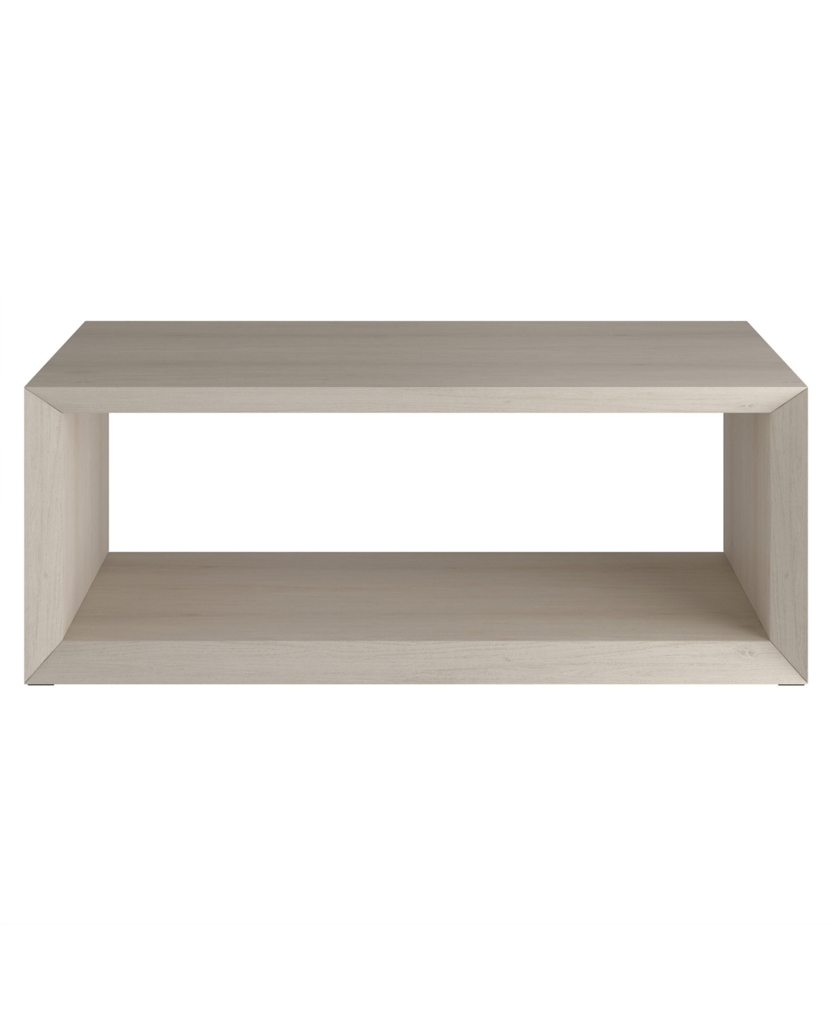 Hudson & Canal Osmond 48" Wide Rectangular Coffee Table In Alder White In Alder White