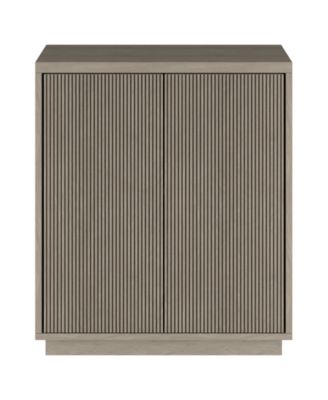 Alston 28" Wide Rectangular Accent Cabinet in Antiqued Gray Oak
