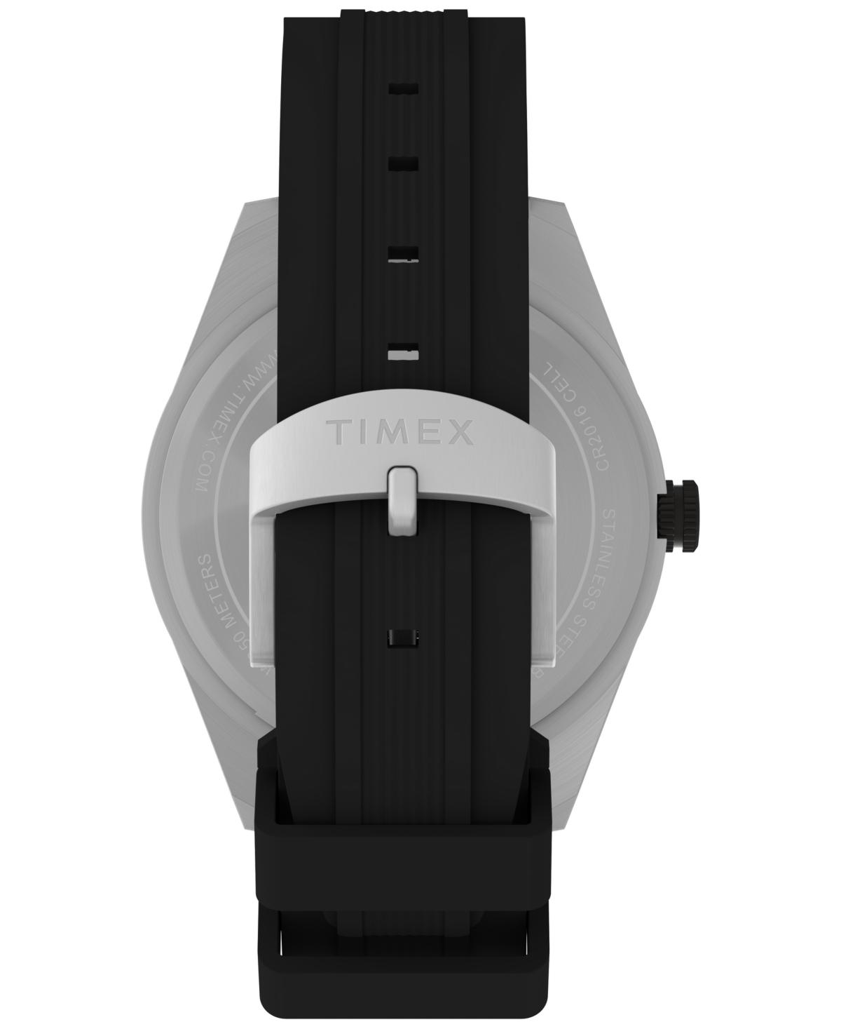 Timex Men's Expedition Field Analog Solar Black Silicone Strap 43mm Round Watch In Black