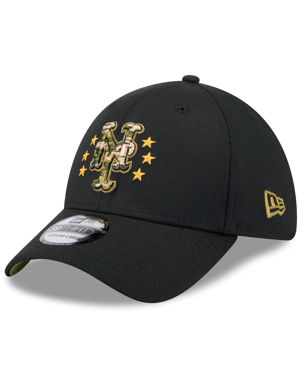 Shop New Era Men's Black New York Mets 2024 Armed Forces Day 39thirty Flex Hat