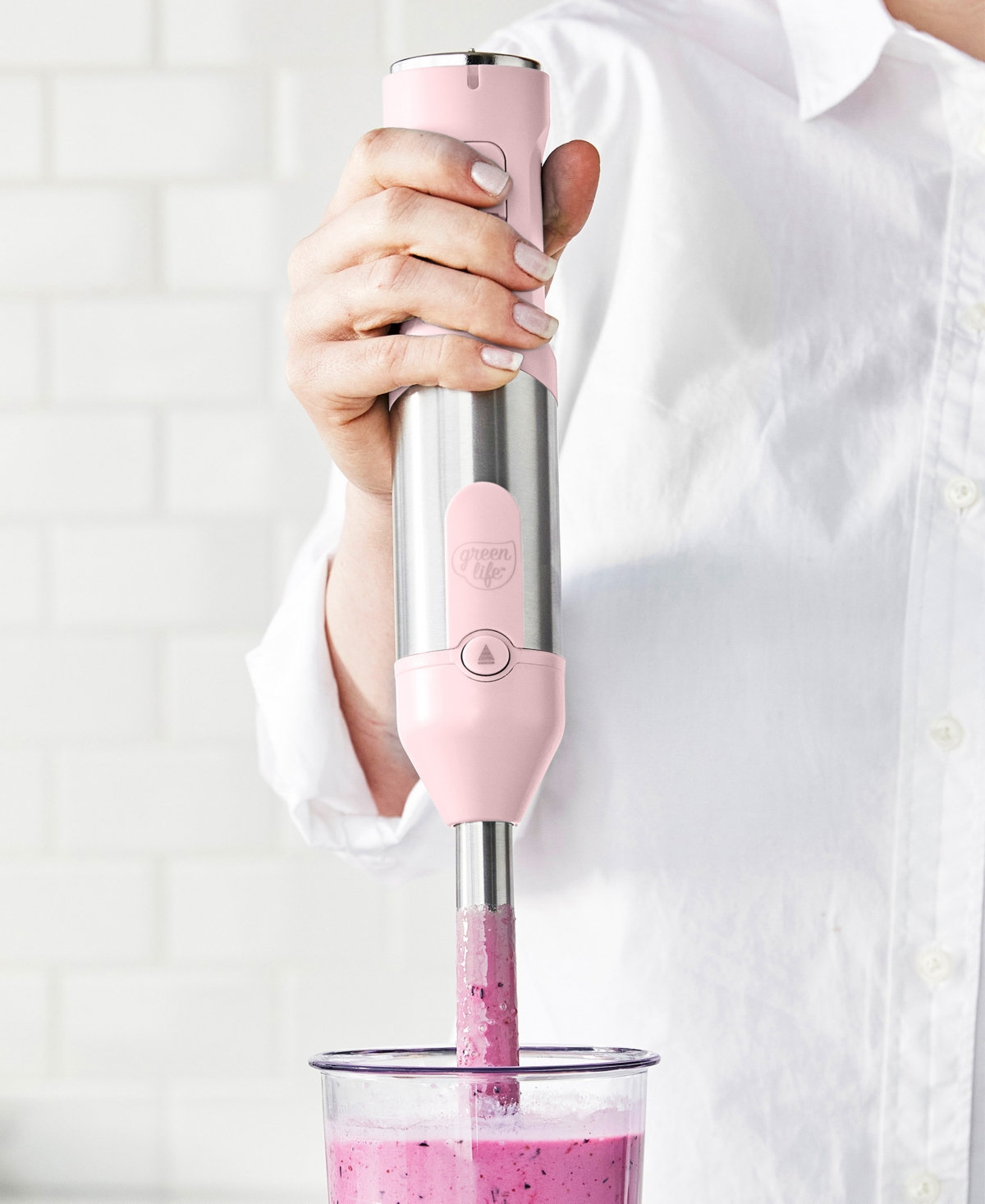 Shop Greenlife Electric Variable Speed Hand Blender In Pink