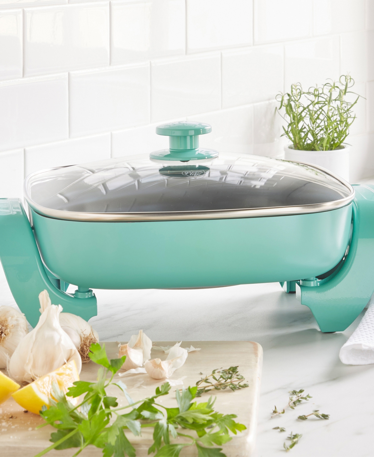 Greenlife Healthy Power 5-in-1 Electric Skillet In Turquoise