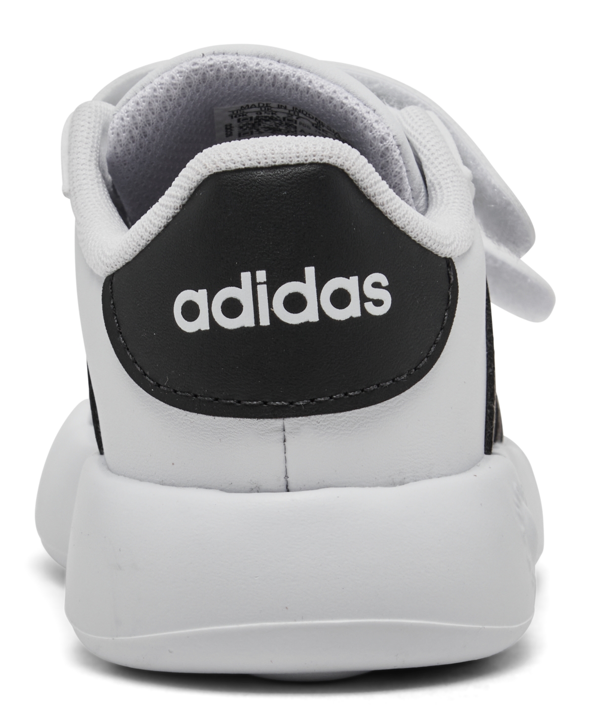 Shop Adidas Originals Toddler Kids' Grand Court 2.0 Fastening Strap Casual Sneakers From Finish Line In White,black