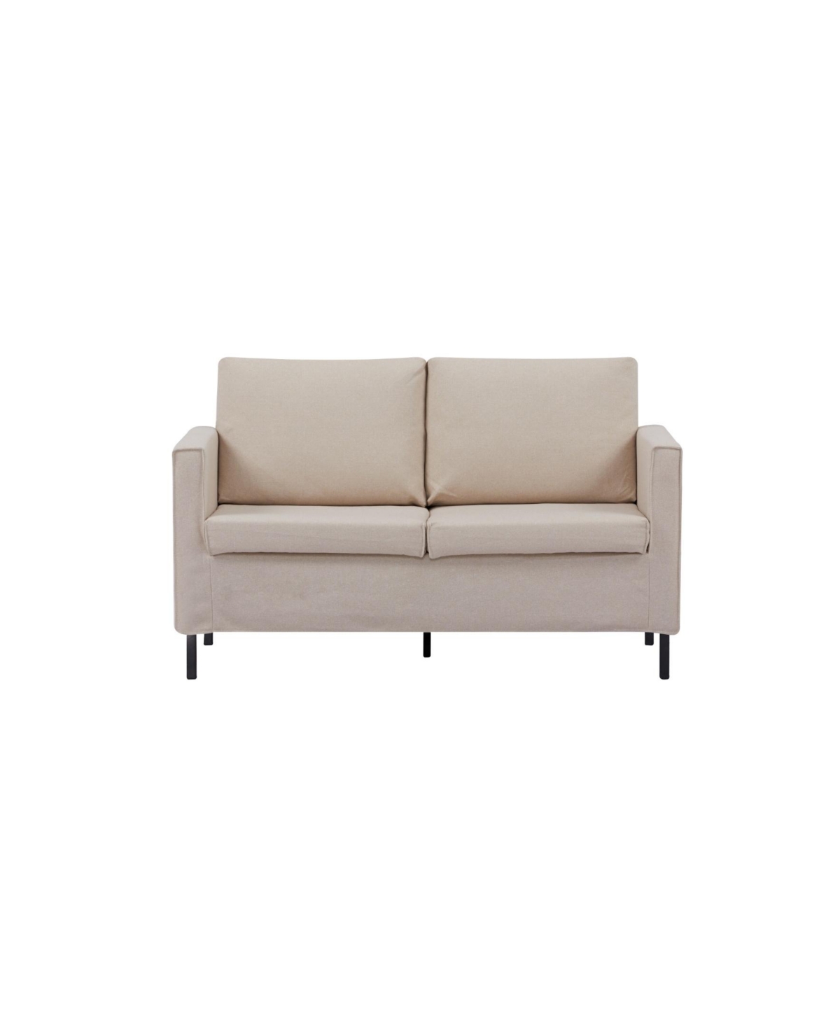 Gold Sparrow Lenox 52.5" Fabric Loveseat, Created For Macy's In Tan