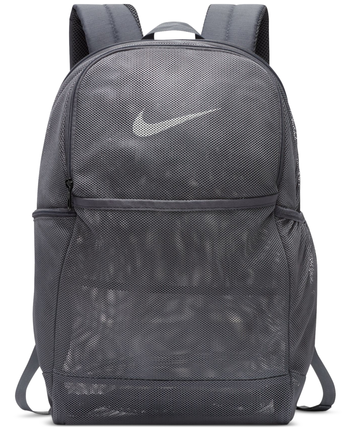 Nike Kids' Brasilia Mesh Training Backpack (26l) In Gray