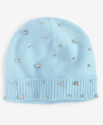 Cashmere Embellished Cuffed Beanie