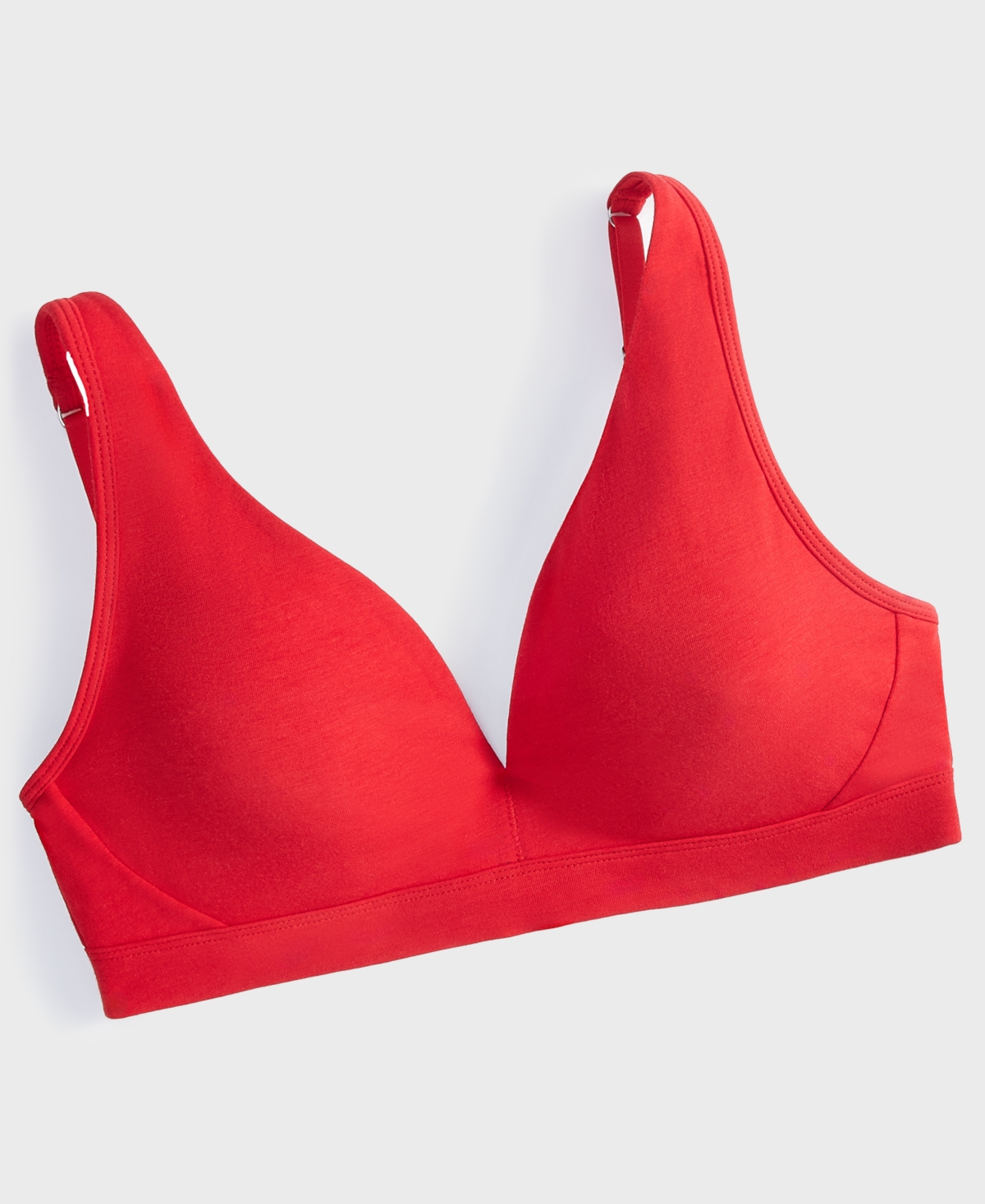 State Of Day Women's Cotton Blend Bralette, Created For Macy's In Tango Red