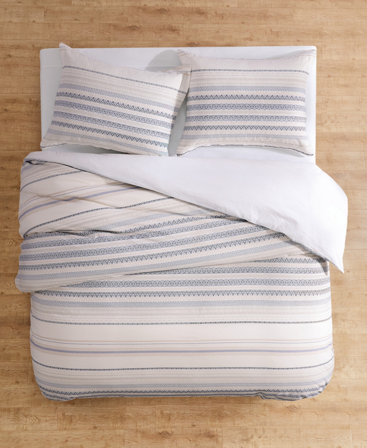 Levtex Preston Textured 3-pc. Comforter Set, King/california King In Blue