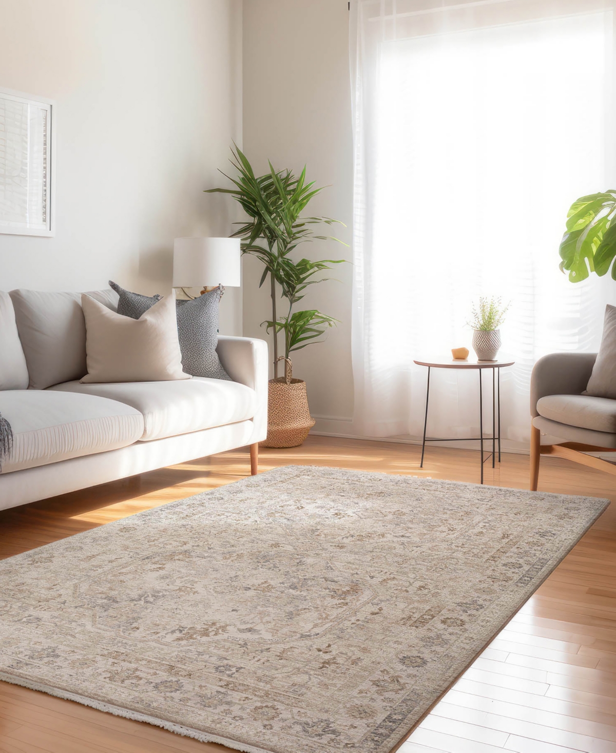 Dalyn Cyprus Cy4 5'x7'10 Area Rug In Ivory