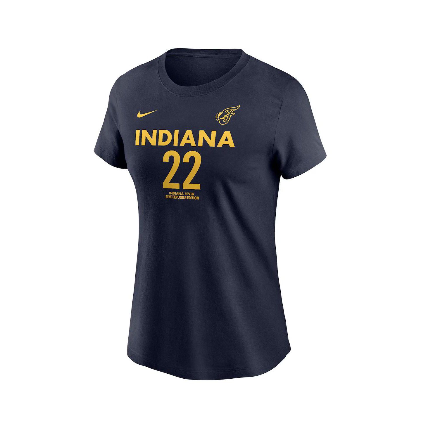 Футболка Nike Unisex Caitlin Clark Navy Indiana Fever 2024 WNBA Draft Explorer Edition Player Name & Number — фото 2
