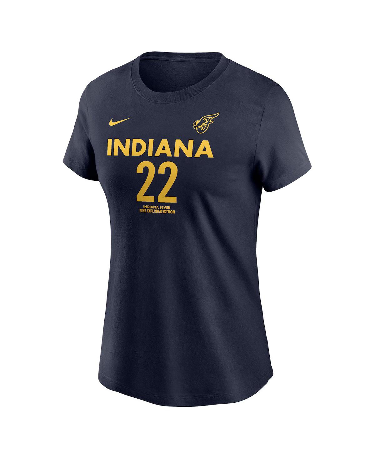Nike Unisex Caitlin Clark Navy Indiana Fever 2024 Wnba Draft Explorer Edition Player Name Number T-shirt In Navy