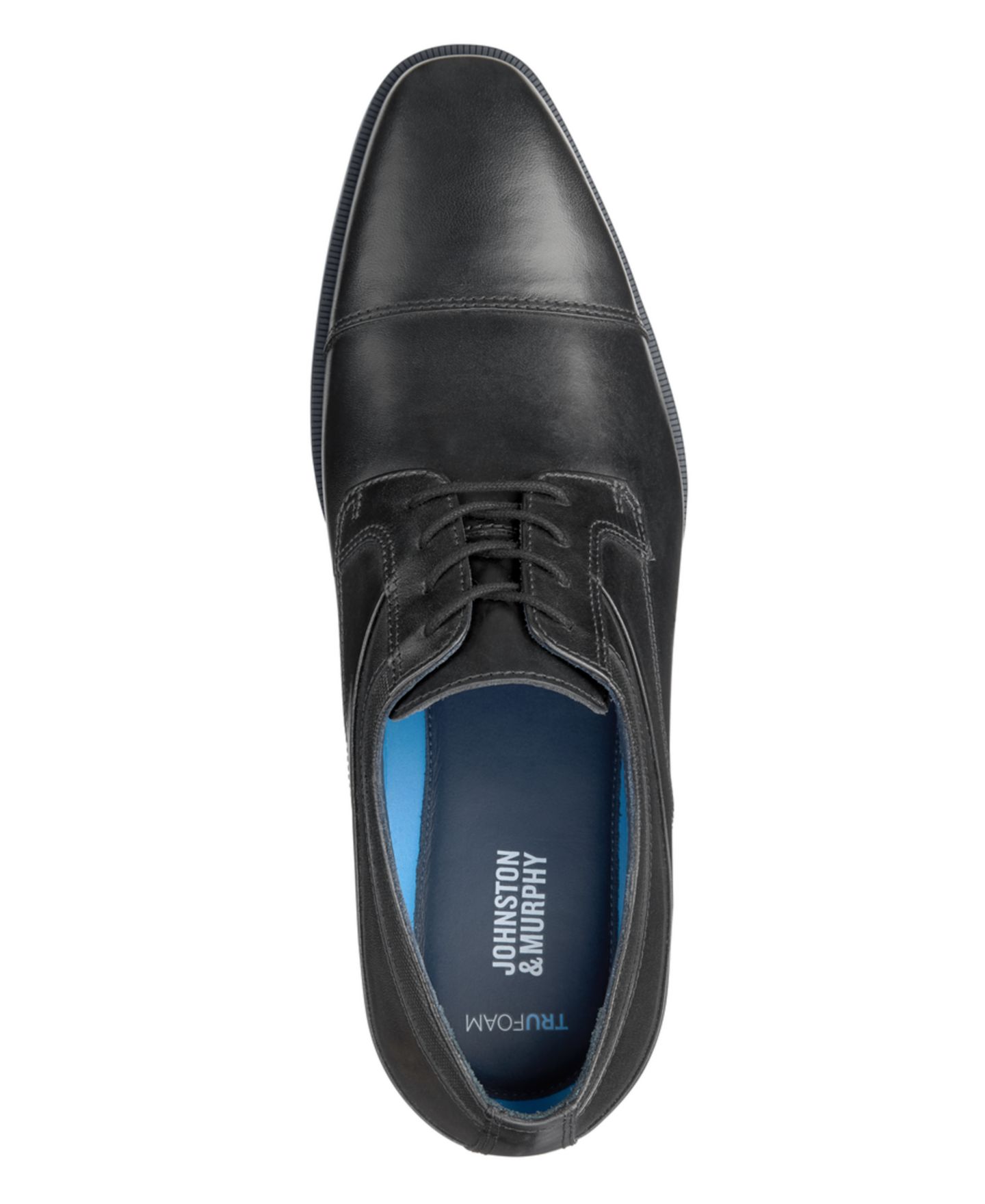 Обувь Johnston & Murphy Men's Gibbons Cap Toe Oxfords, цвет: Чёрный — фото 3