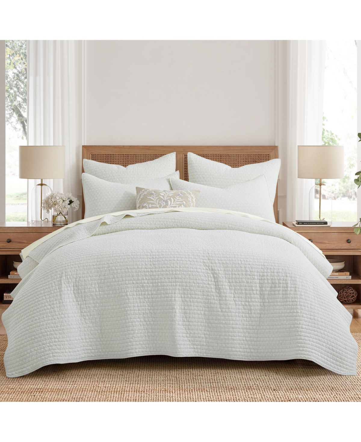 Levtex Eyelet Embroidered 3-pc. Quilt Set, King/california King In Cream