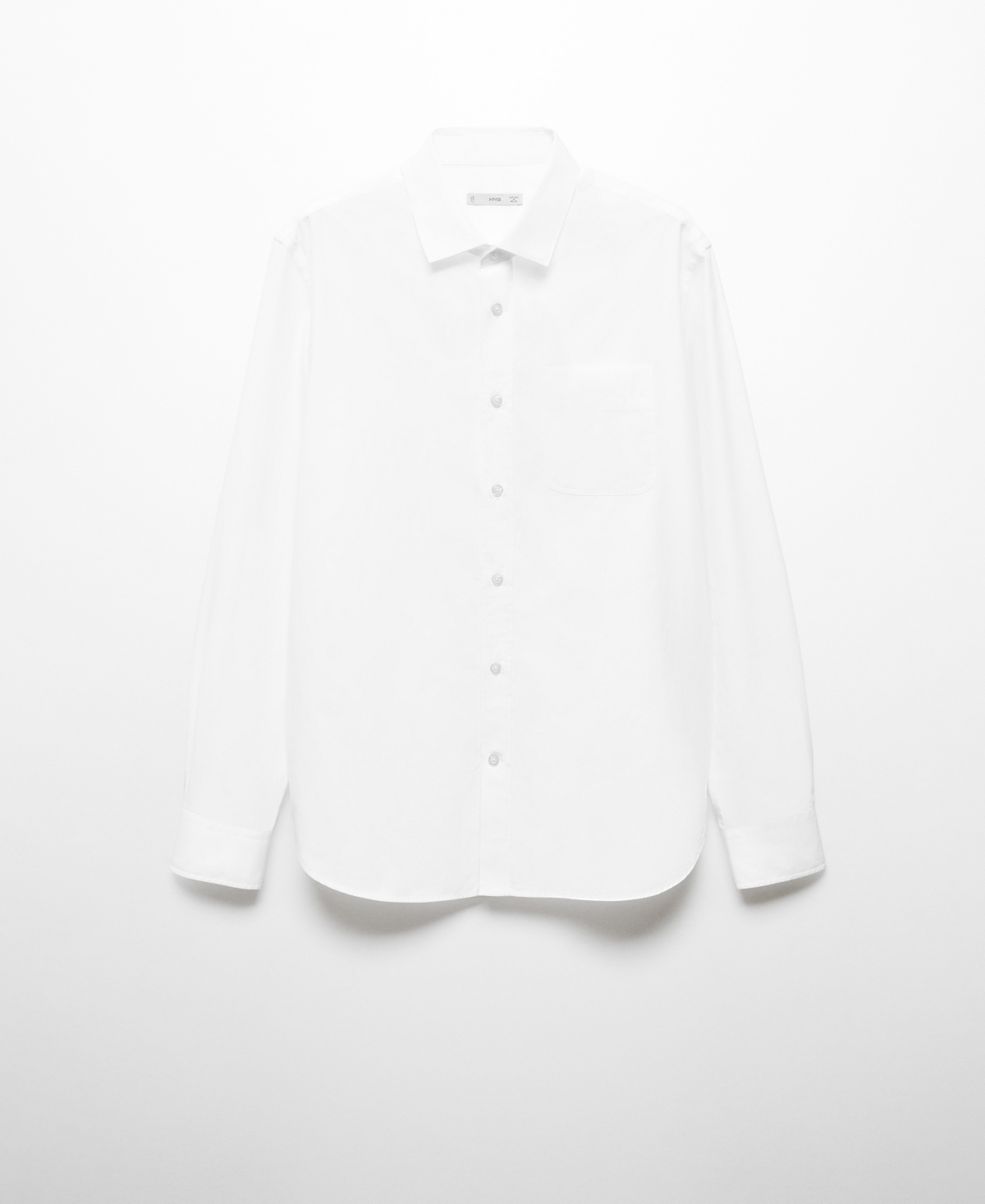 Shop Mango Men's Slim Fit Cotton Shirt In White