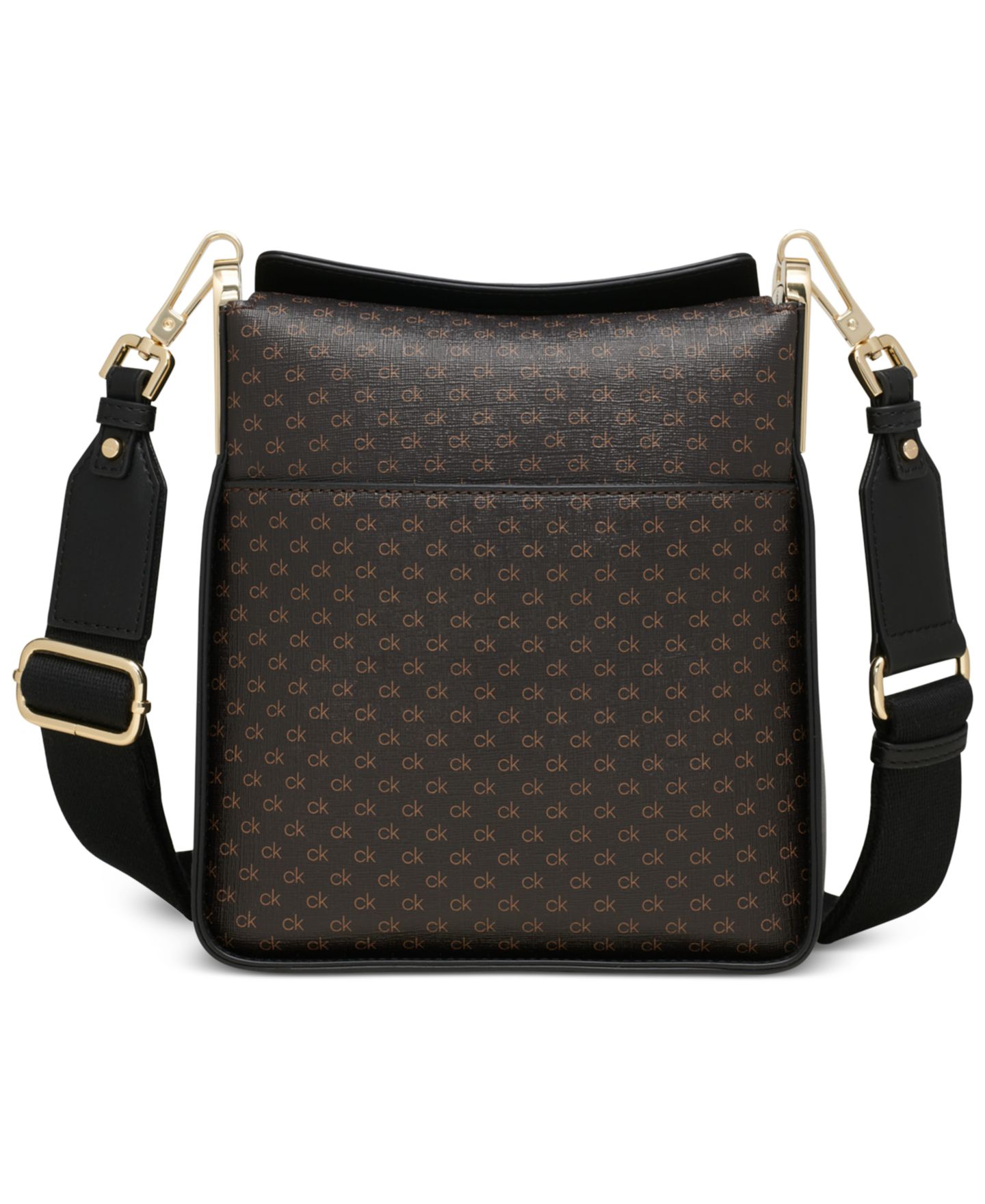 Женская сумка Calvin Klein Fay Signature Adjustable Crossbody with Magnetic Top Closure, цвет: Коричневый — фото 2