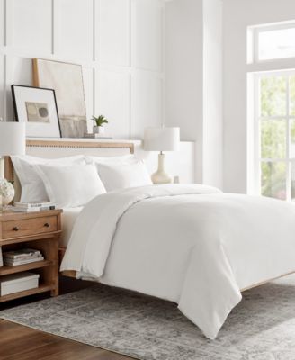 Sateen Textured 3-Pc. Duvet Cover Set, Full/Queen