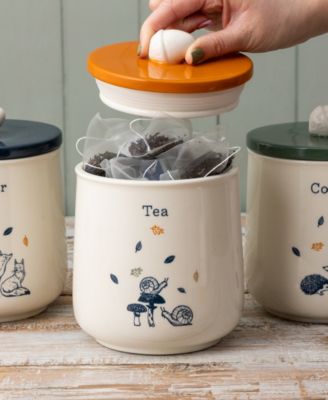 Woodland Set of 3 Storage Jars