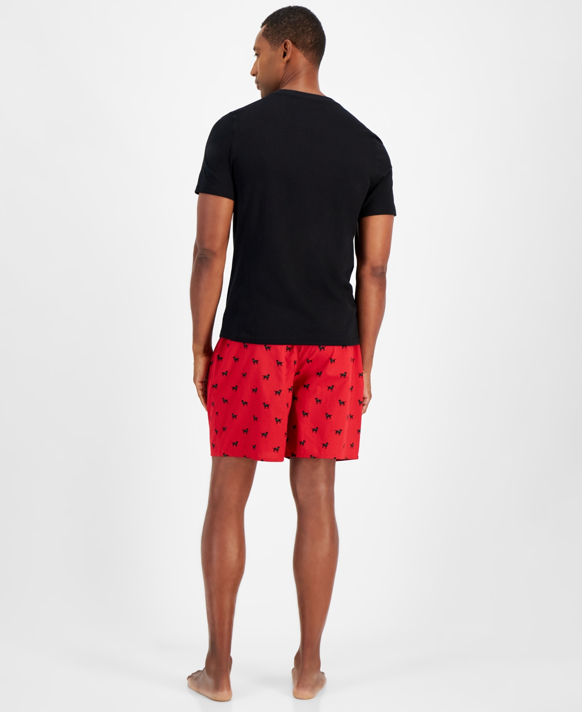 Club Room Men's Solid T-Shirt & Woven Plaid Boxer Set, Created for Macys