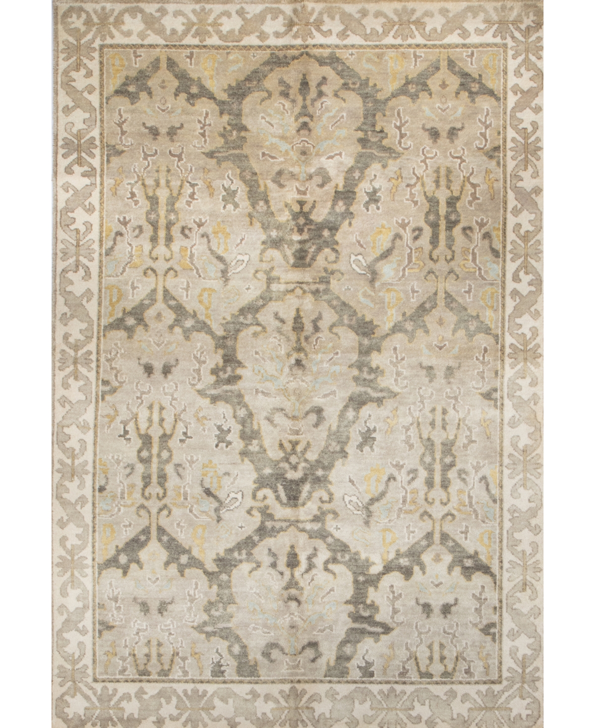 Shop Bb Rugs One Of A Kind Indo Oushak 5'9x8'9 Area Rug In Gray