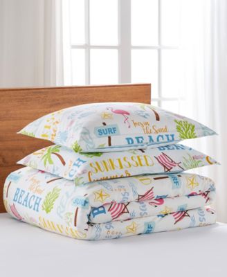 Beach Days Reversible 2-Pc. Comforter Set, Twin/Twin XL