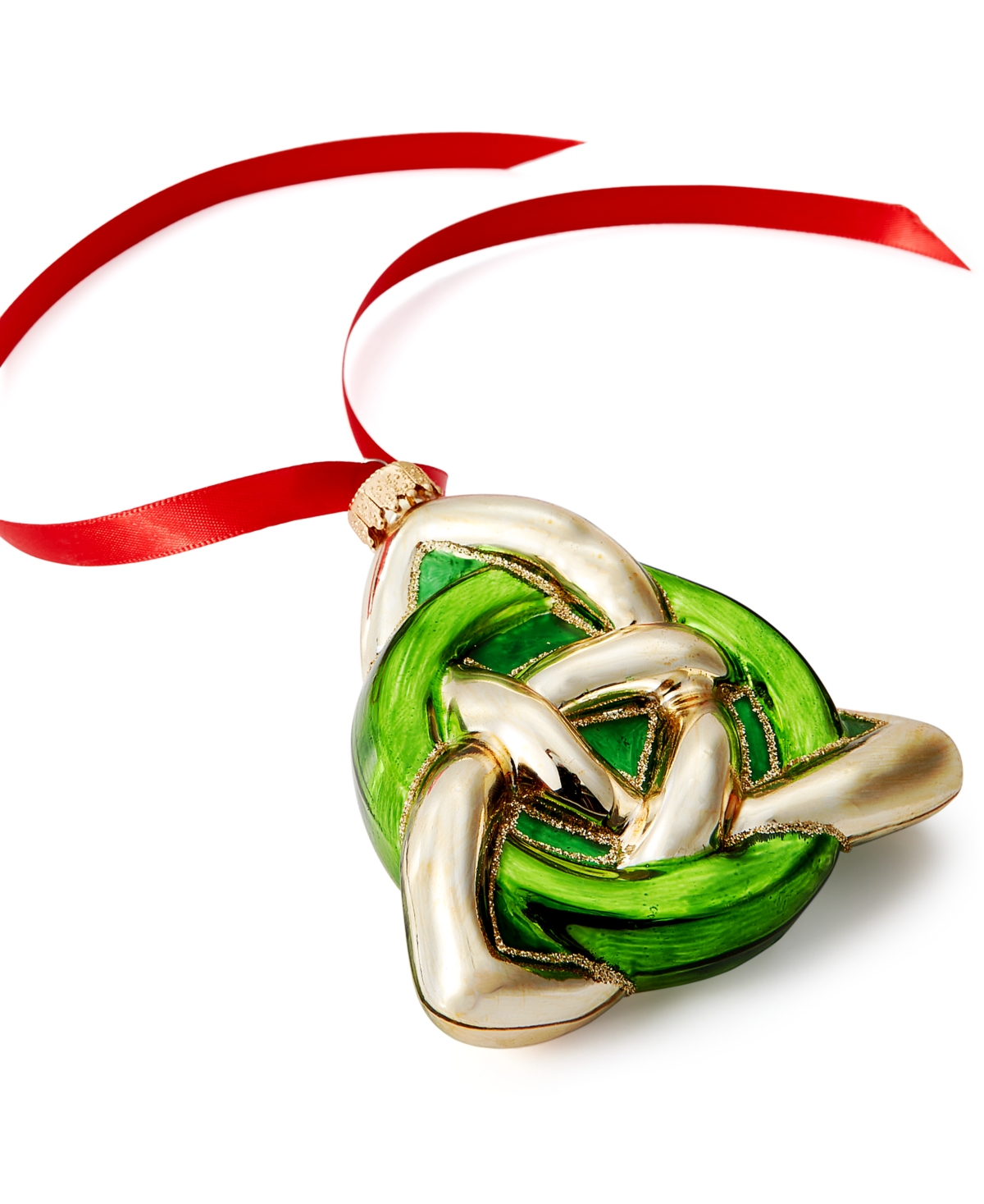 Holiday Lane Around The World Glass Trinity Ornament, Exclusively At Macy's In No Color