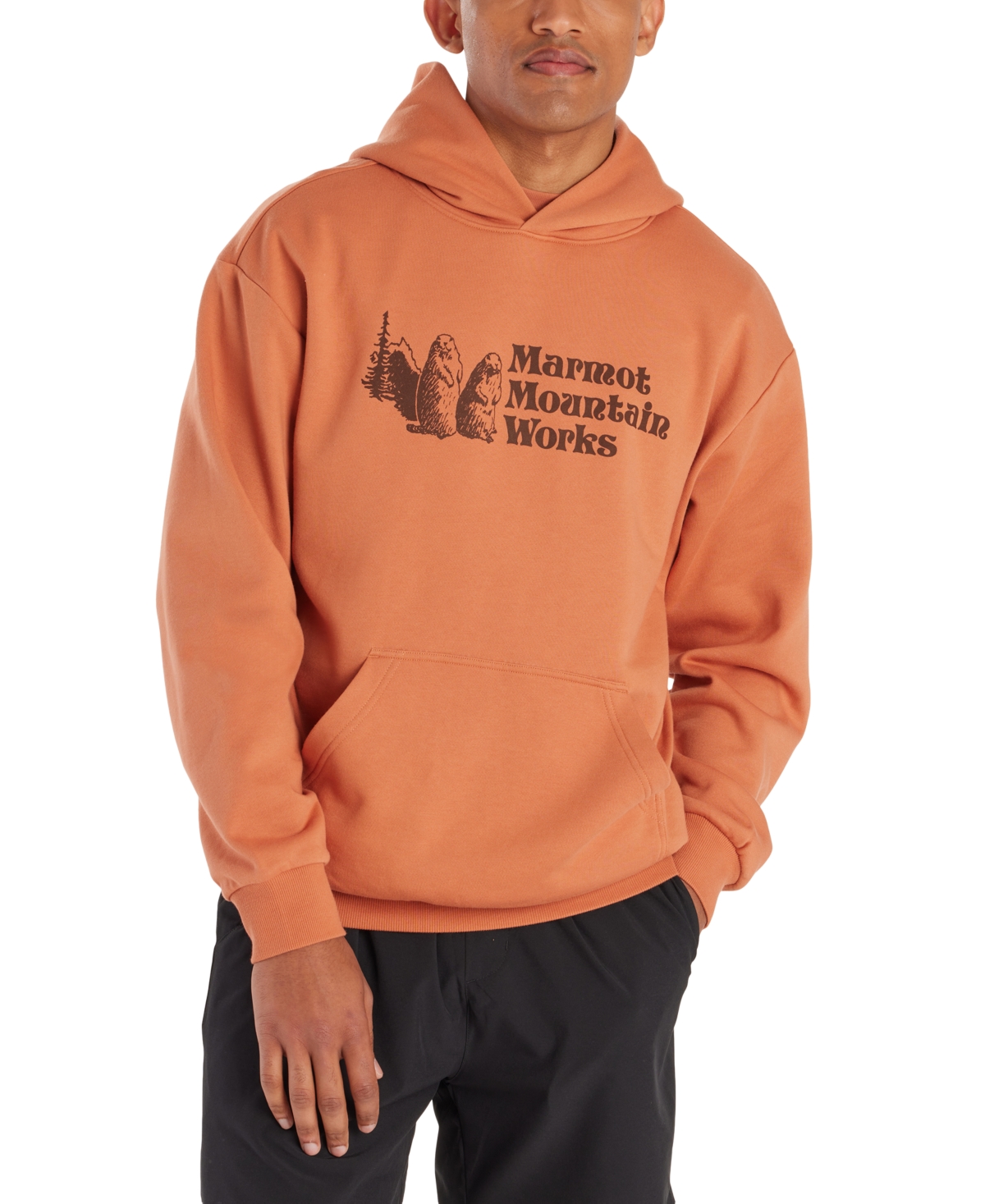 Men's Mountain Works Printed Fleece Hoodie - Clover