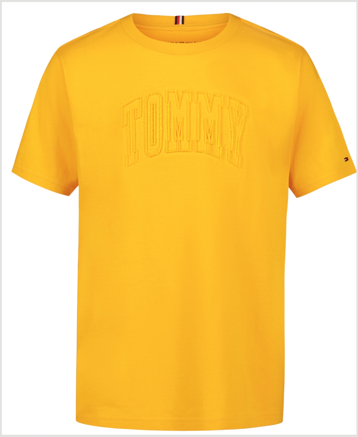 Tommy Hilfiger Kids' Toddler Boys Tonal Logo Graphic Cotton T-shirt In Lemon