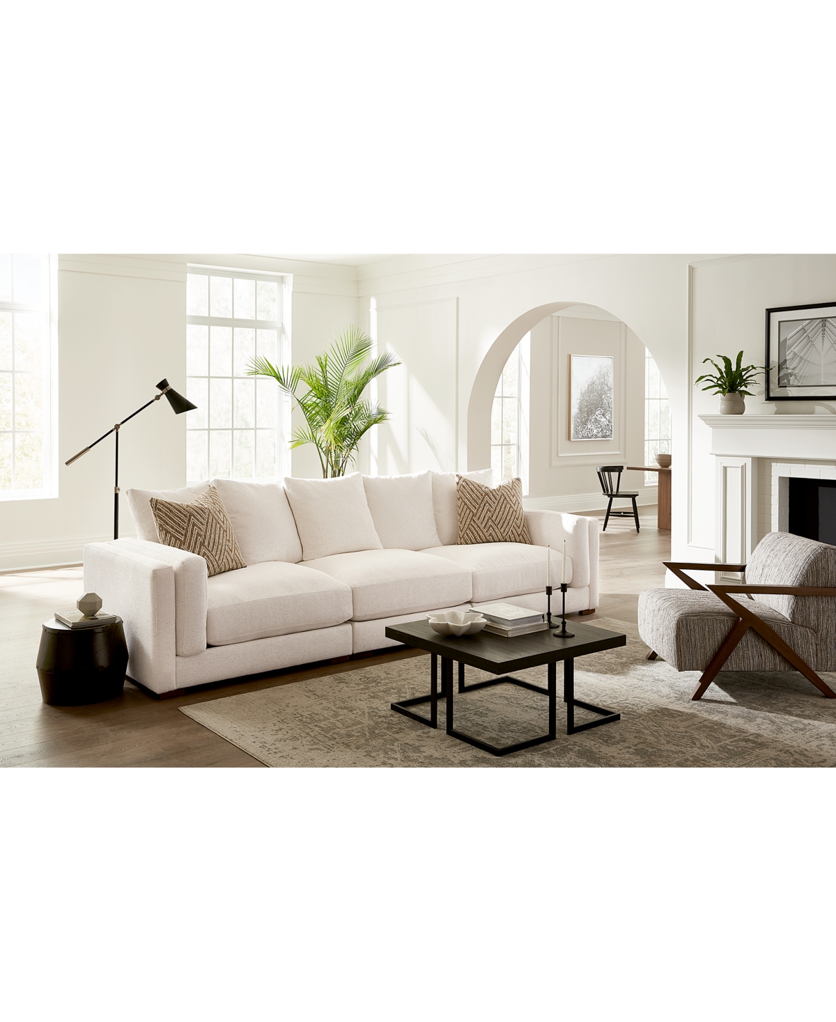 MACY'S BARLIEN 3-PC. MODULAR FABRIC SOFA, CREATED FOR MACY'S 