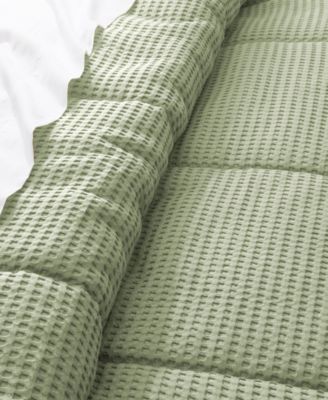 Mills Waffle Textured 3-Pc. Comforter Set, King/California King