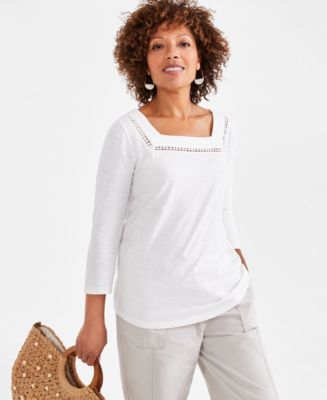 売れ筋商品|||スタイルアンドコー カットソー トップス レディース Women's Cotton Square-Neck Tank Top, Created for Macy's Warm Blush Style & Co Women's Cotton Square-Neck Tank Top, Exclusively
