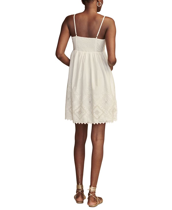 Lucky Brand Women's Cutout Sleeveless Tiered Maxi Dress Blue Size X-Large