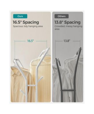 Clothes Rack, Double-rod Clothing Rack With Wheels, Heavy-duty Metal Frame, Garment Rack