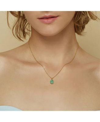 Yvette Natural Stone Necklace, Dainty, Colorful, Gift