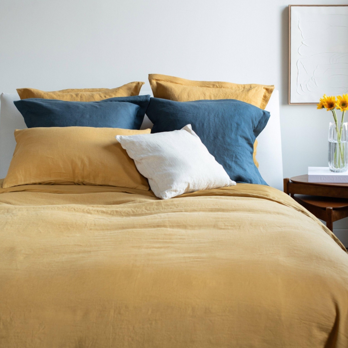 French Linen and Cotton Duvet & Sham Set - Twin/Twin Xl