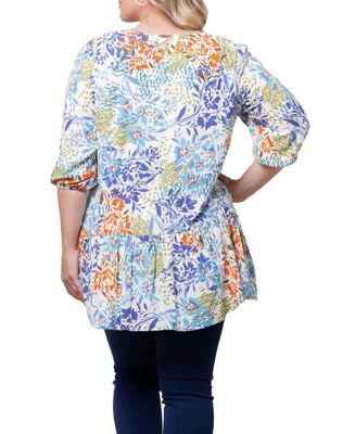 Women's Plus Size Oasis V-Neck Tunic Top