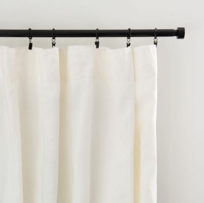 100% French Linen Window Curtain Set