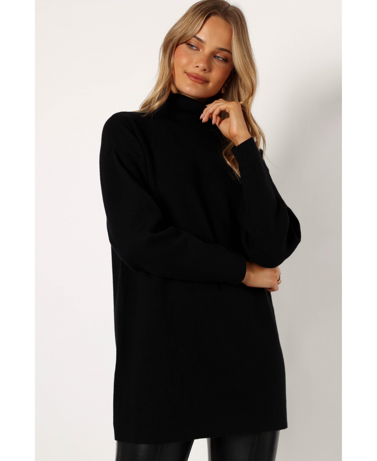 Women's Nico Turtleneck Mini Dress - Black
