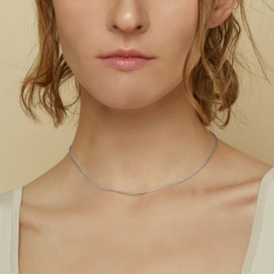 Sterling Silver Lydia Basic Box Chain Necklace