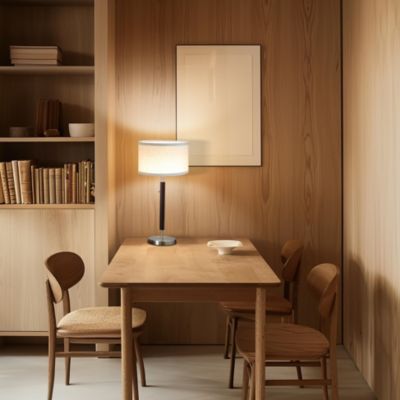 Carter Wood 26" LED Classic Pull Chain Bedside Table Lamp