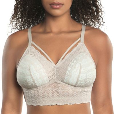 Women's Mia Wire-Free Padded Lace Bralette, Rio Red, 40G