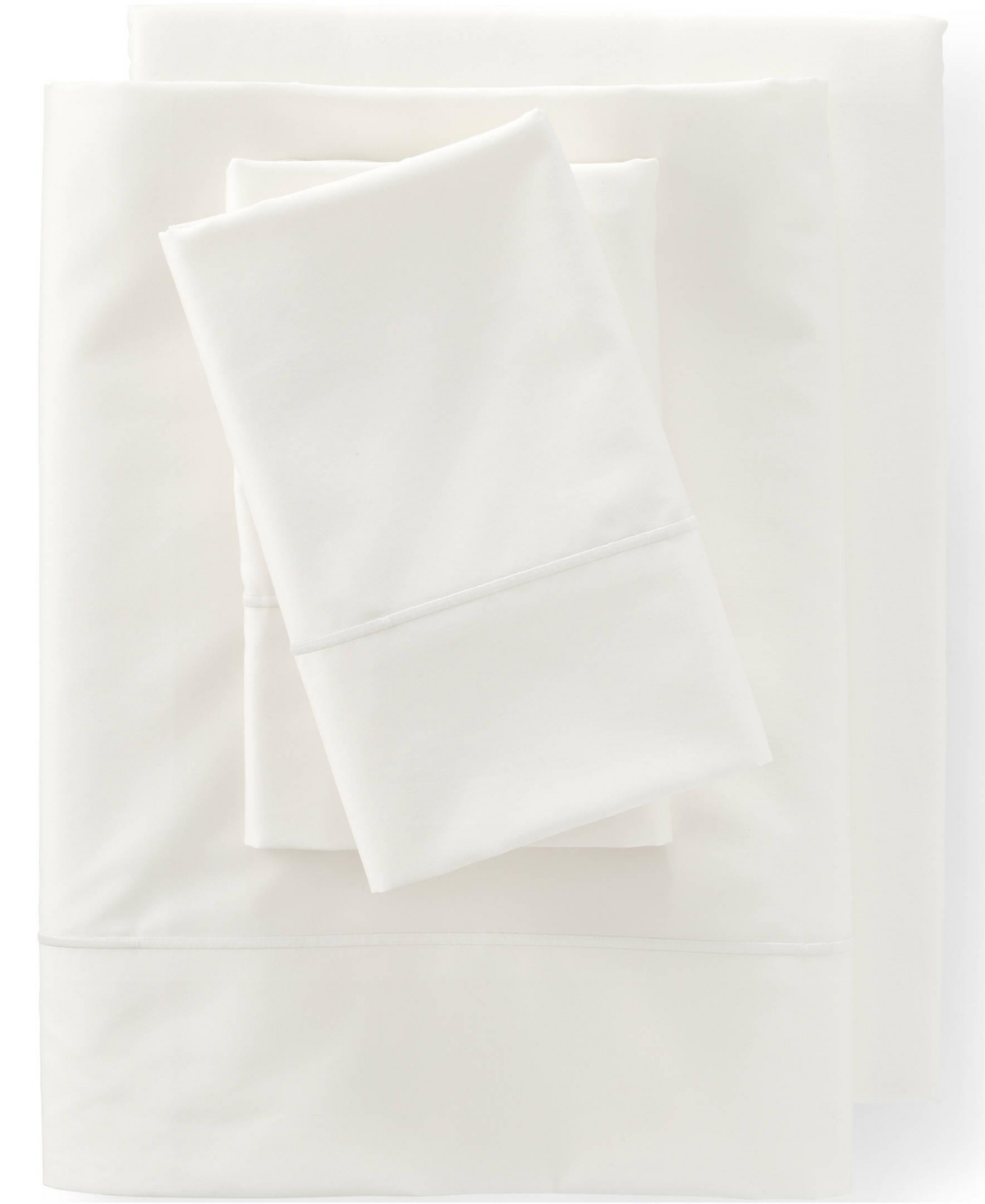 Lands' End 400 Thread Count Premium Supima Cotton No Iron Sateen Bed Sheet Set